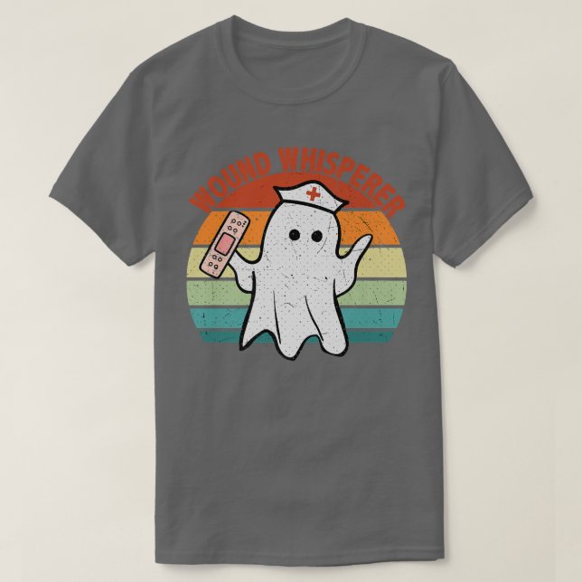 Wound Whisperer Ghost Nurse Boo Halloween 2022 Nur T-Shirt (Design vorne)