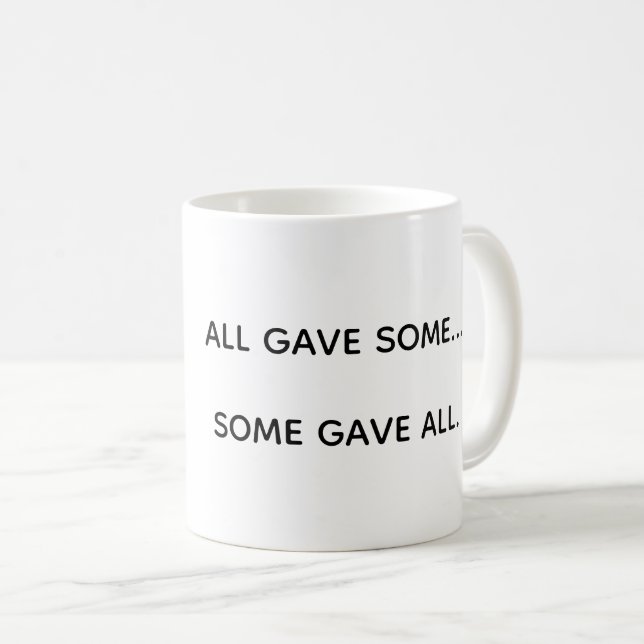 Wounded Warriors Support Kaffeetasse (VorderseiteRechts)