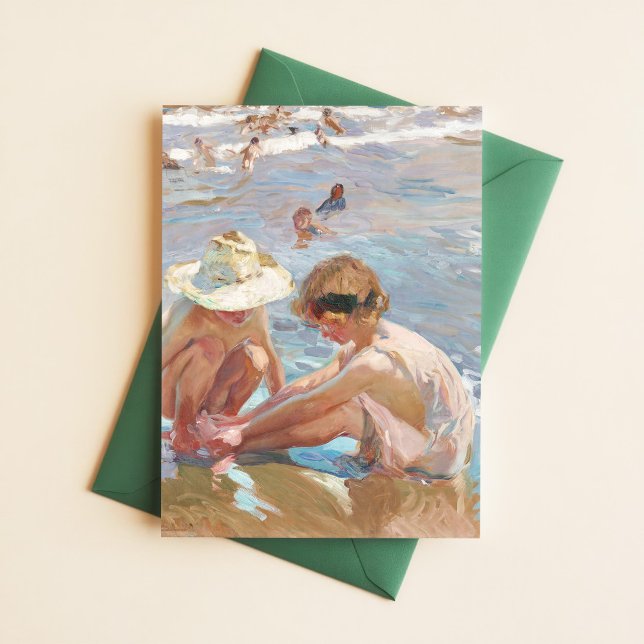 Woundfoot Joaquín Sorolla Spanischer Impressionist Postkarte (Von Creator hochgeladen)