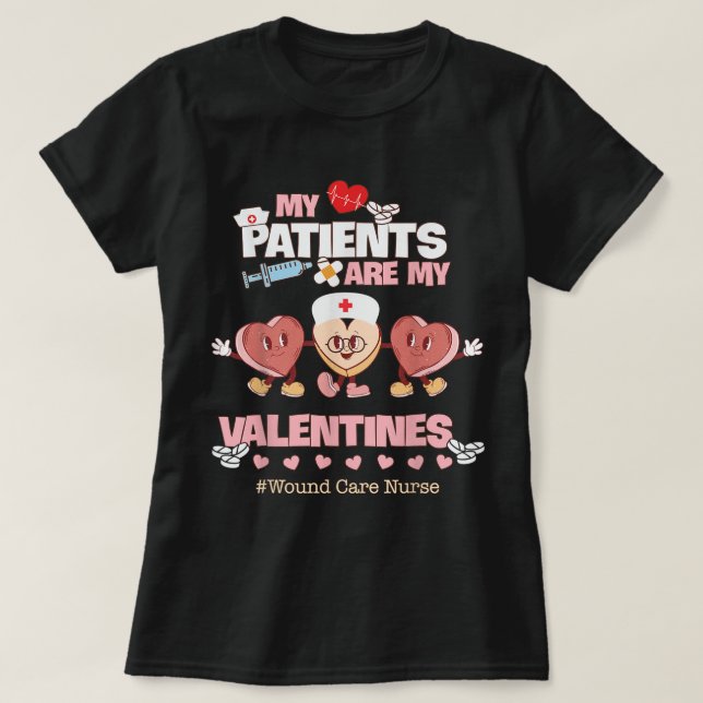 Woundpflege Krankenschwester Valentinstag Fantasti T-Shirt (Design vorne)