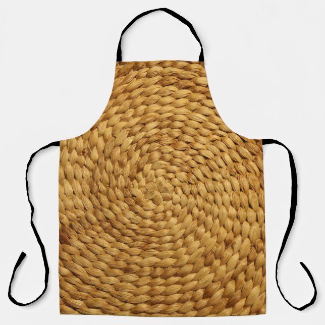Woven Bast: Texturbraune Authentizität Schürze (Vorderseite)