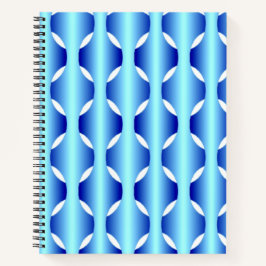 Woven Blues Spiral Notebook Notizbuch