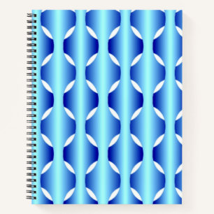Woven Blues Spiral Notebook Notizbuch