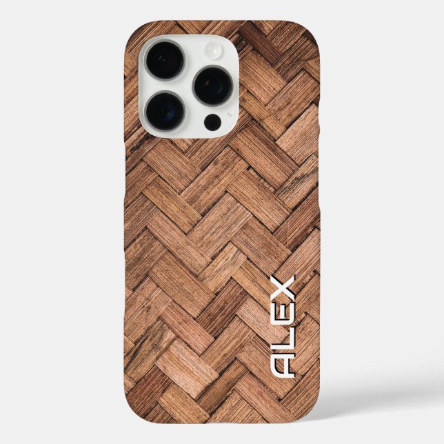 Woven Cane Muster - Natürliche Faserstruktur Case-Mate iPhone Hülle (Rückseite)