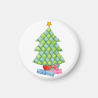 Woven Christmas Tree Magnet