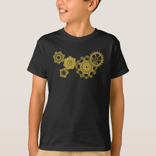 Woven Clockwork Kinder und Baby Dark Shirt (Vorderseite)