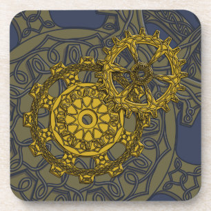 Woven Clockwork Square Untersetzer