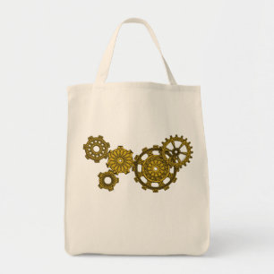 Woven Clockwork Tote Bag Tragetasche