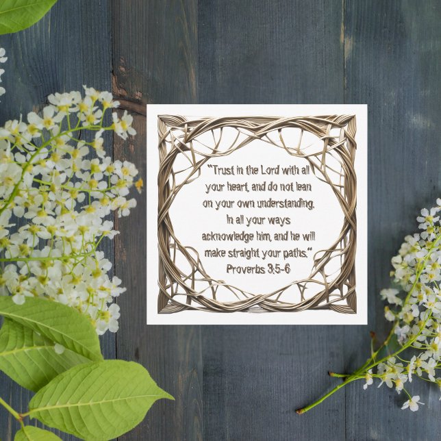 Woven Customizable Bibe Verse Download Feiertagskarte (Von Creator hochgeladen)