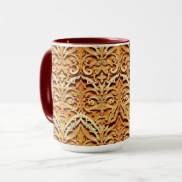 Woven Islamic Motif Mug | Tactile Earth Tones Tasse
