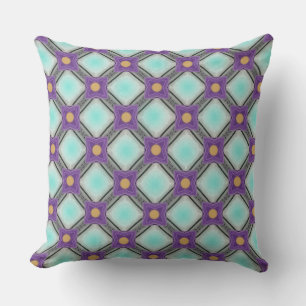 Woven Light Cyan Kissen