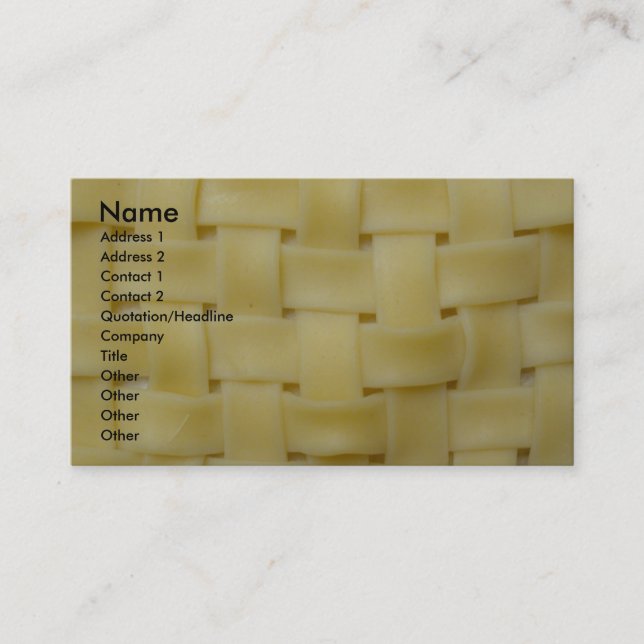 Woven Noodles Visitenkarte (Vorderseite)