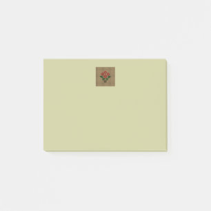 Woven Poinsetta Post-it Klebezettel