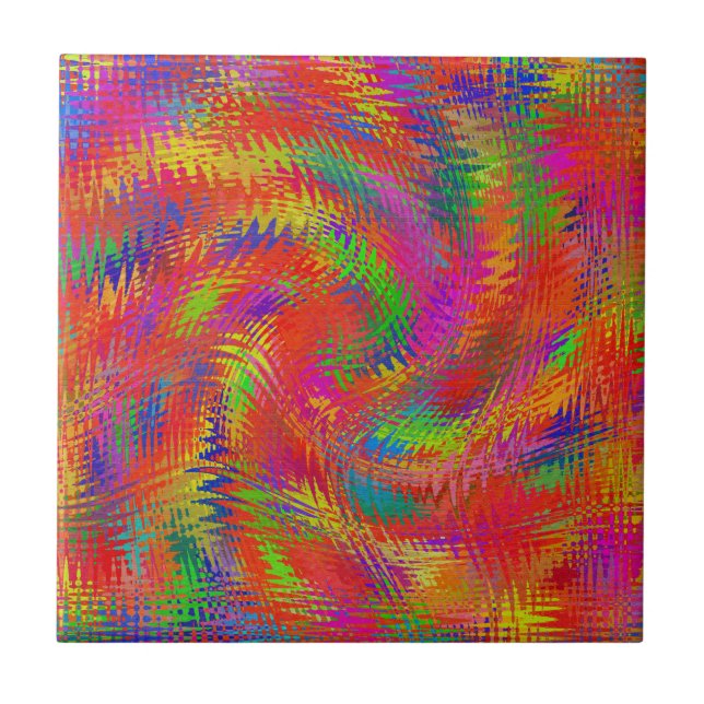 Woven Rainbow Fliese (Vorderseite)