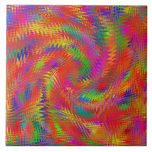 Woven Rainbow Fliese (Vorderseite)