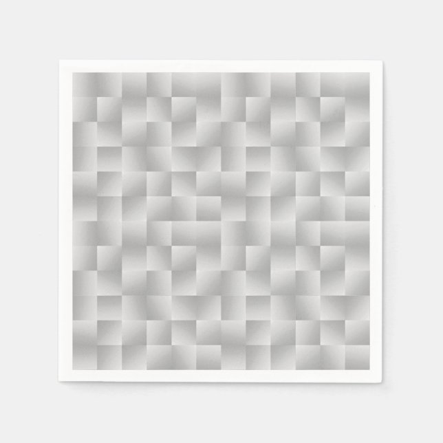 Woven Satin Ribbons - Silbergrau / Grau Serviette (Vorderseite)