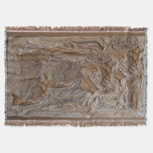 Woven werfen Decken in einer Lederstruktur!