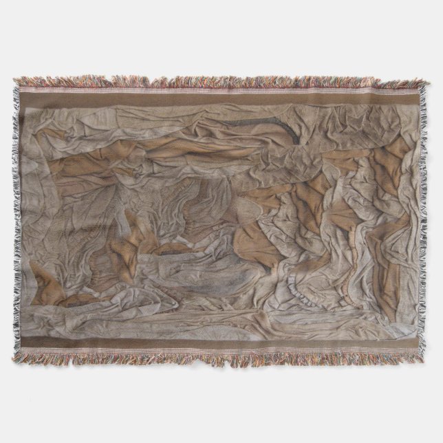 Woven werfen Decken in einer Lederstruktur! (Vorderseite)