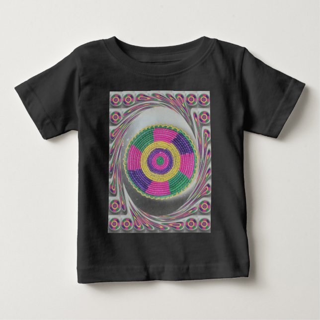 Woven Whirl Art Print Baby T-shirt (Vorderseite)