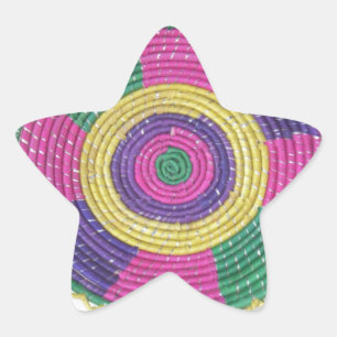 Woven Whirl Art Print Stern-Aufkleber