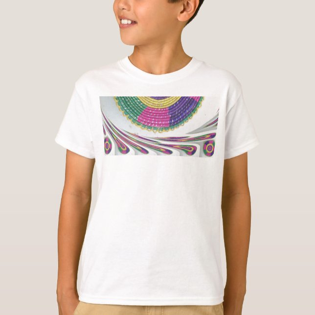 Woven Whirl Art Print T-Shirt (Vorderseite)