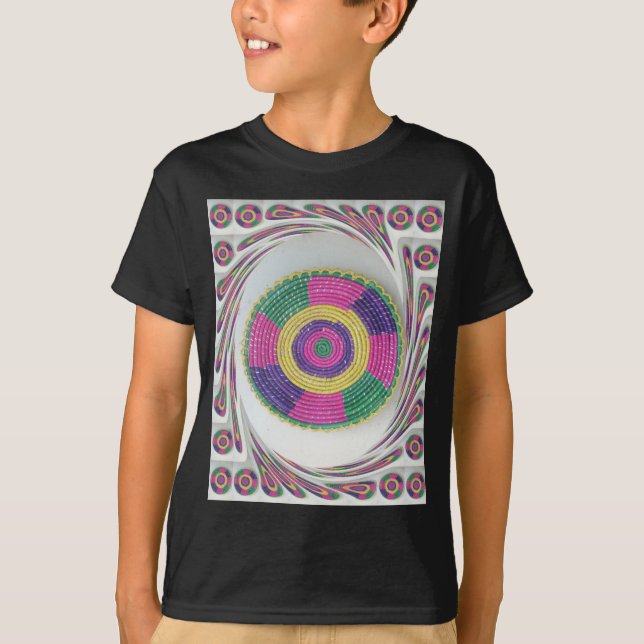 Woven Whirl Art Print T-Shirt (Vorderseite)
