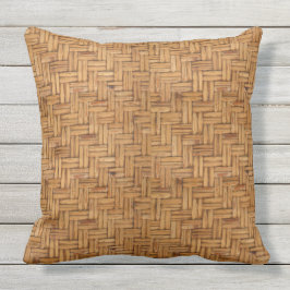 Woven Wicker Pattern Kissen