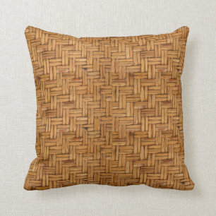 Woven Wicker Pattern Kissen