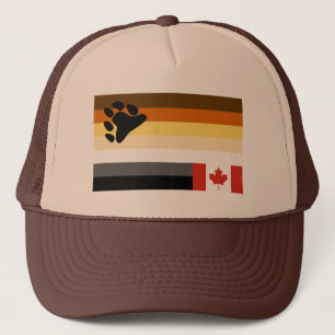 WOVON! EH? KANADIAN BEAR PRIDE TRUCKER HAT TRUCKERKAPPE