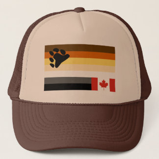 WOVON! EH? KANADIAN BEAR PRIDE TRUCKER HAT TRUCKERKAPPE