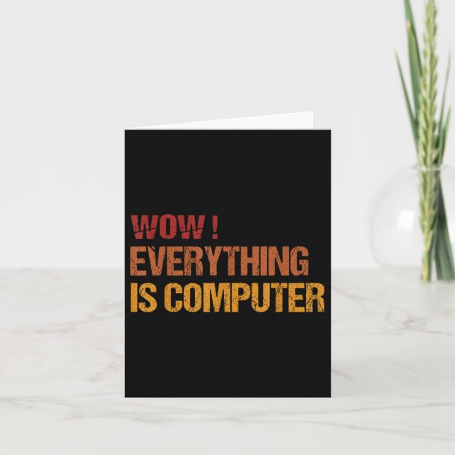 Wow alles ist Computer _ Trump alles com Karte (Vorderseite)
