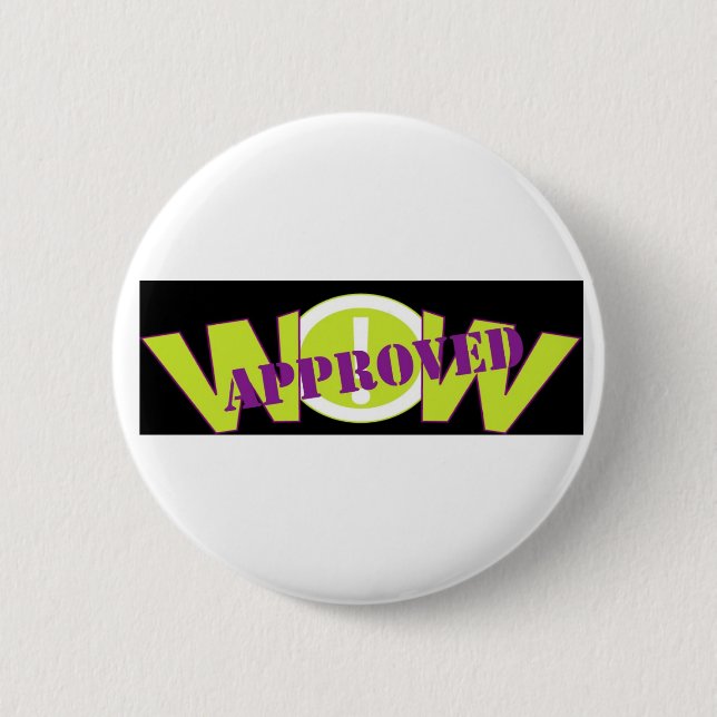 WOW! ANERKANNTER Knopf Button (Vorderseite)