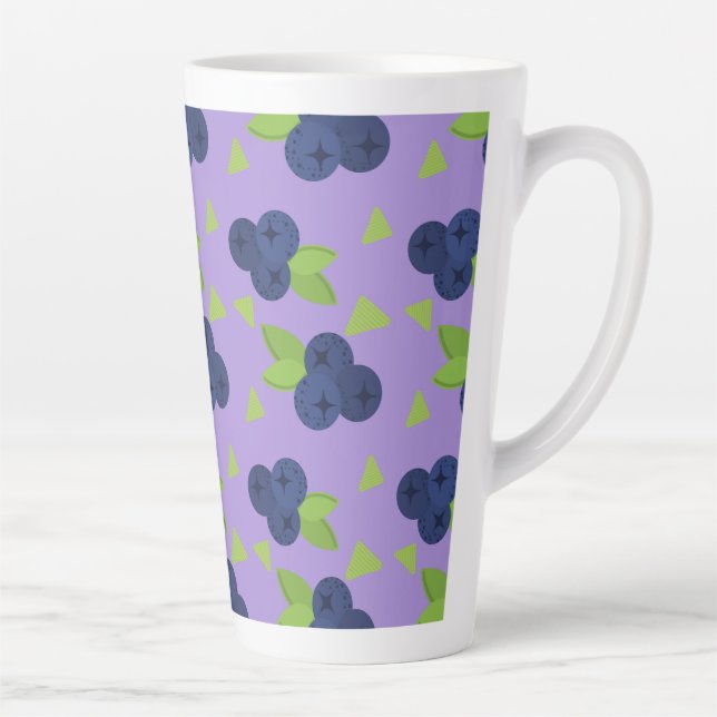 Wow Blaubeermuster  Milchtasse (Rechts)