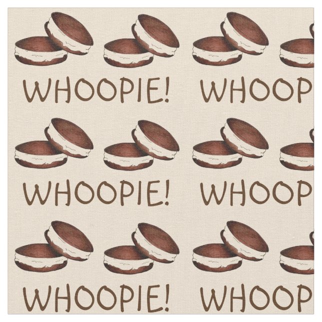 Wow! Celebration Chocolate Whoopie Pie Fabric Stoff (Nahaufnahme)