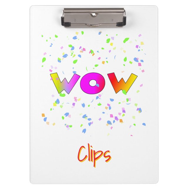 WOW Clips White Klemmbrett (Vorderseite)