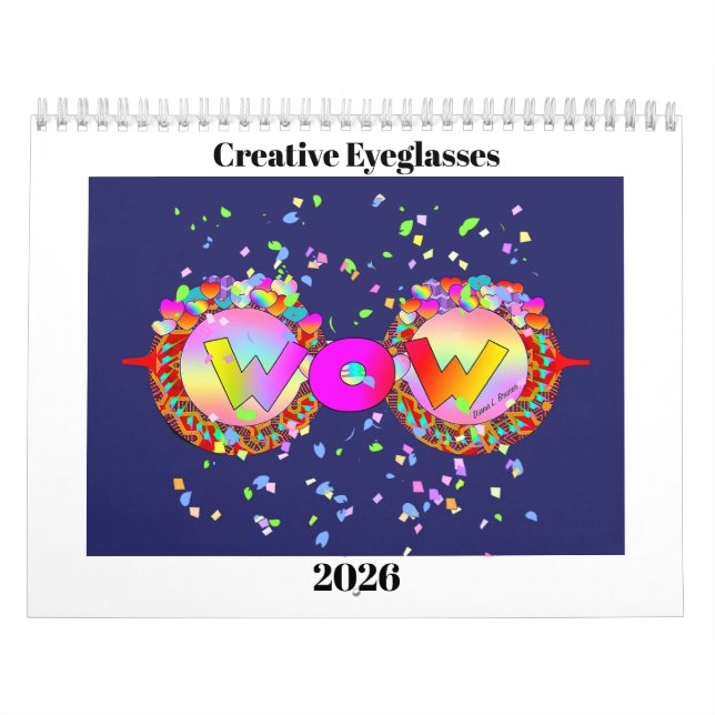 WOW! Creative Eyeglasses Collection Fun Calendar Kalender (Titelbild)