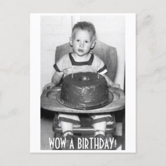 WOW EIN GEBURTSTAG! POSTKARTE