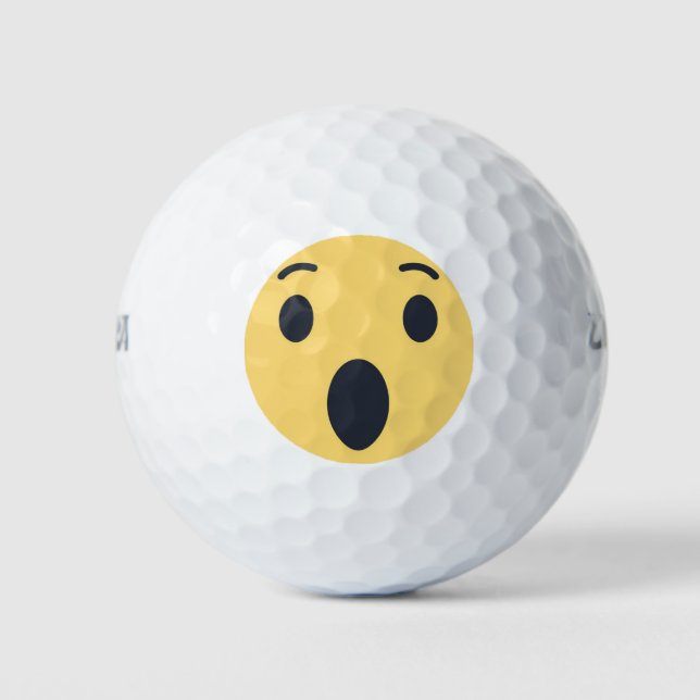 Wow Emoji Golfball (Vorderseite)