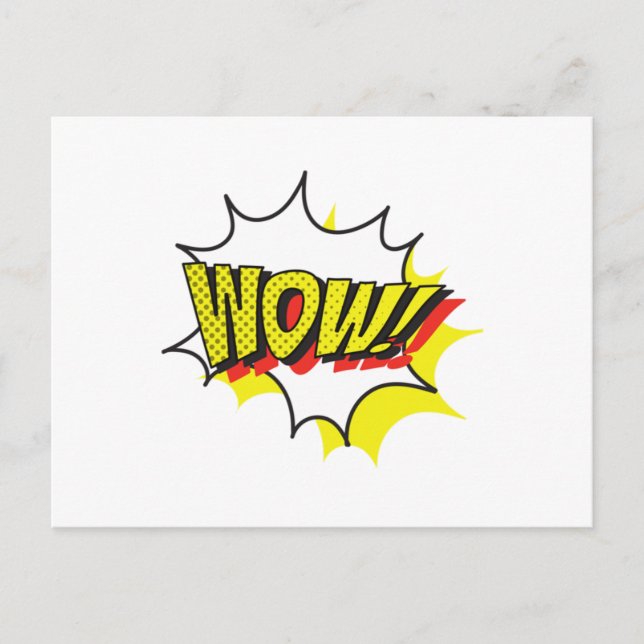 Wow free day Classic Feiertagspostkarte (Vorderseite)