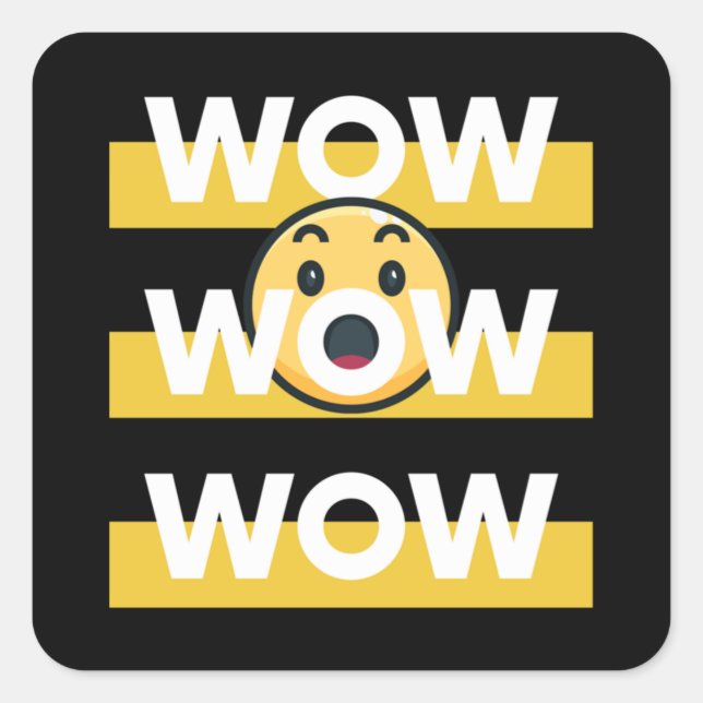 wow free day Classic Quadratischer Aufkleber (Vorderseite)