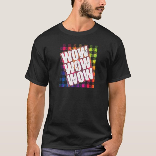 WOW Free Day WOW WOW WOW TieDye Plädoyer T-Shirt (Vorderseite)