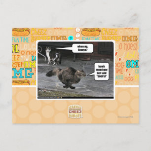 Wow, George? Postkarte