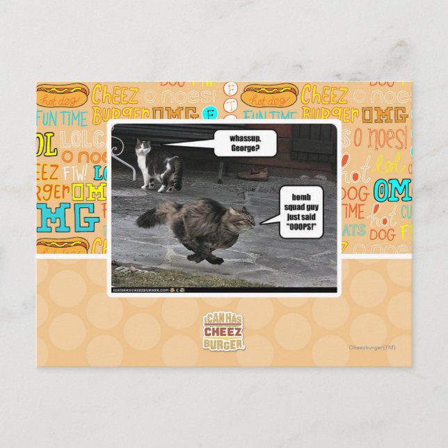 Wow, George? Postkarte (Vorderseite)