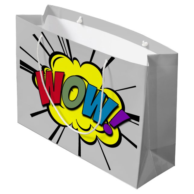 WOW! GROßE GESCHENKTÜTE (Rückseite Schrägansicht)