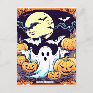 Wow Halloween Thrill Postkarte