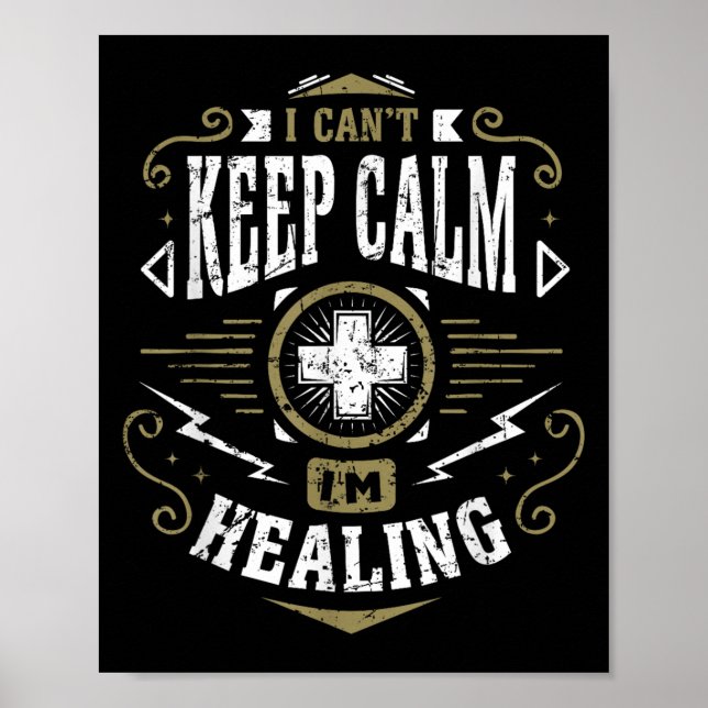 Wow Healer I Can't Keep Calm I'm Gaming  Poster (Vorne)