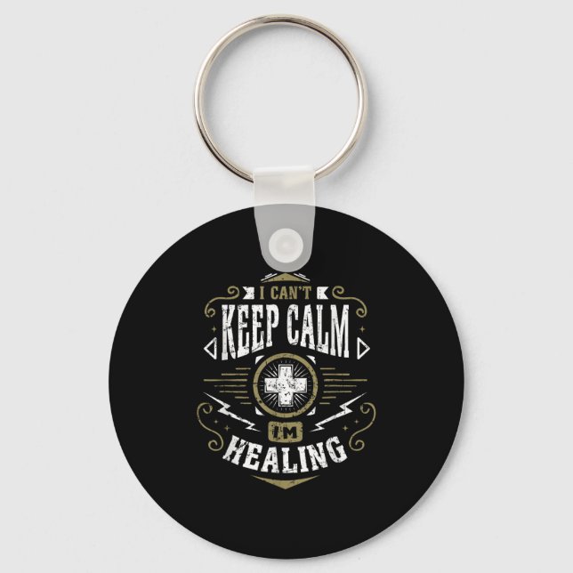 Wow Healer I Can't Keep Calm I'm Gaming  Schlüsselanhänger (Vorderseite)