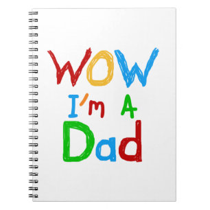 WOW I bin Vater T - Shirt und GIfts Notizblock