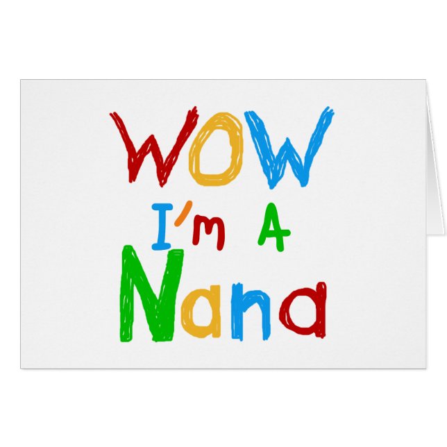 WOW ich bin ein Nana-Shirts und Geschenke (Vorderseite (Horizontal))
