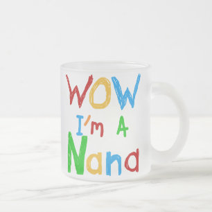 WOW ich bin ein Nana-Shirts und Geschenke Mattglastasse